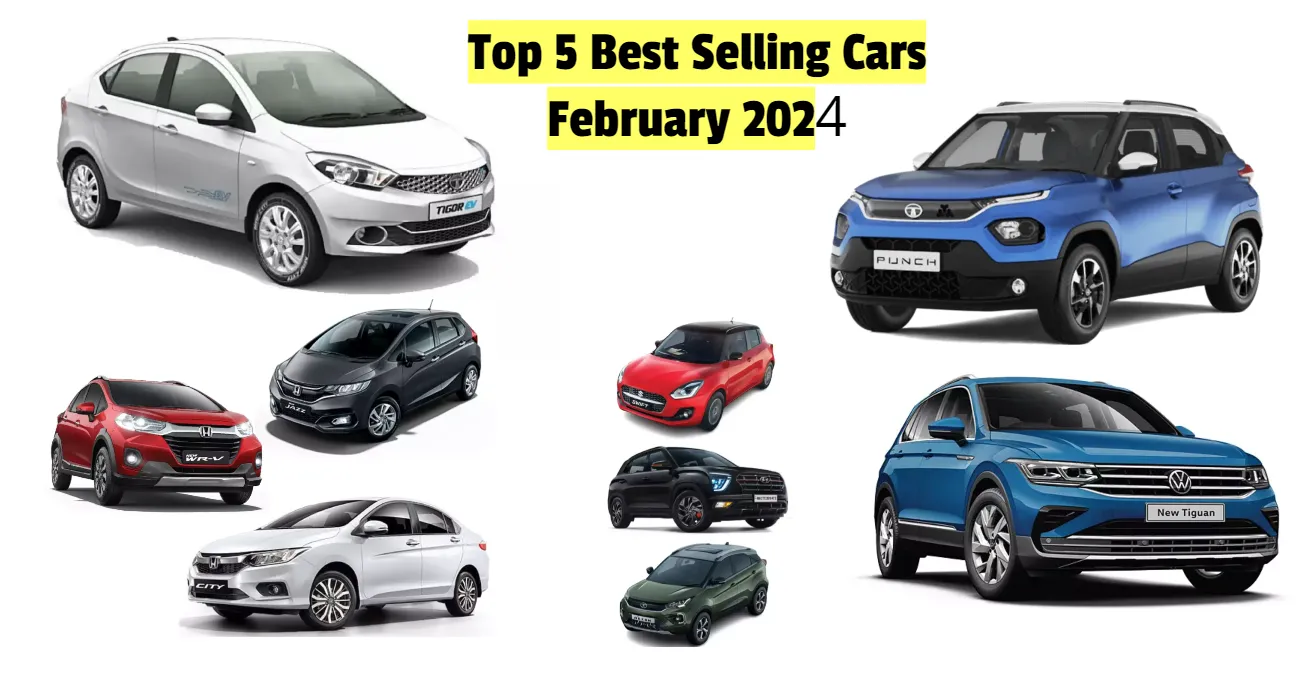 Top 5 Best Selling Cars February 2024