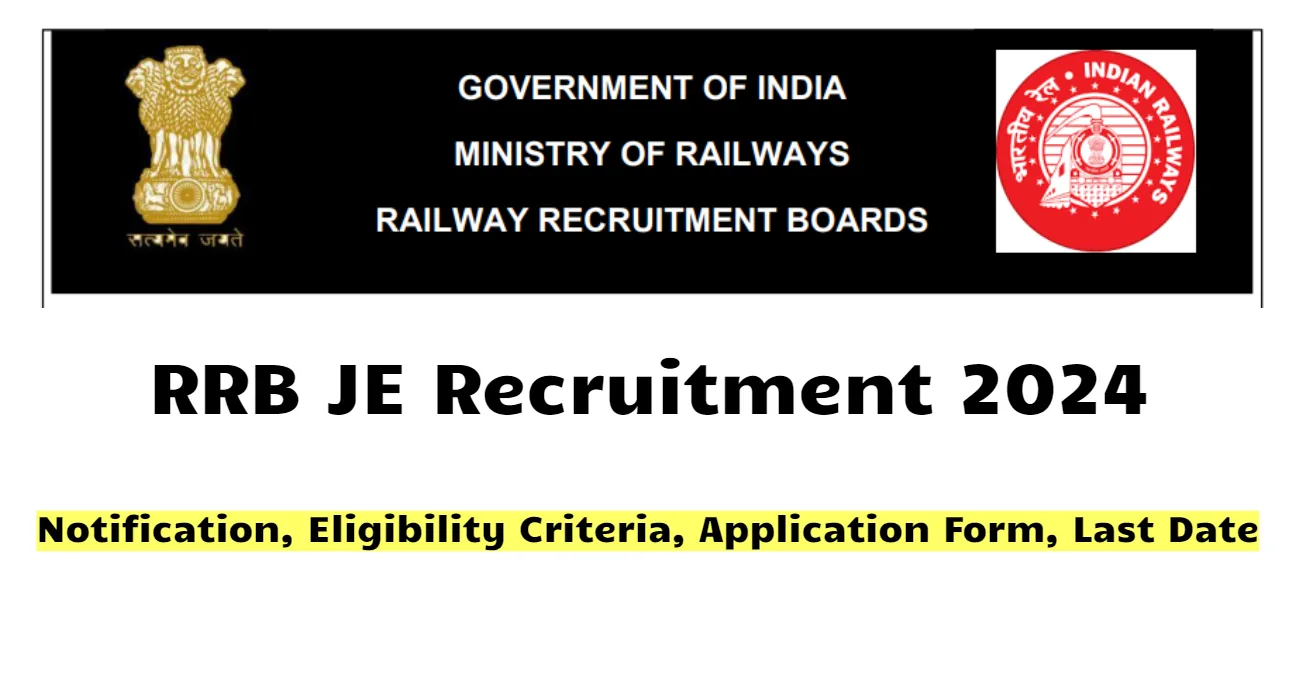 RRB JE 2024 Notification