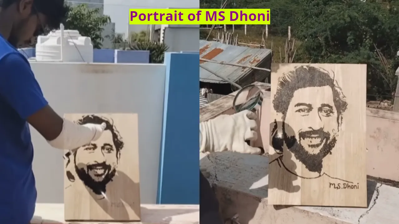 Portrait of MS Dhoni